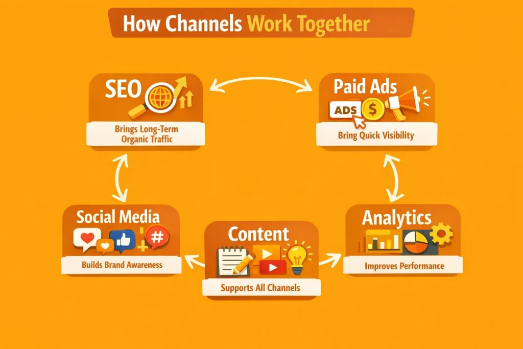 How channels work together