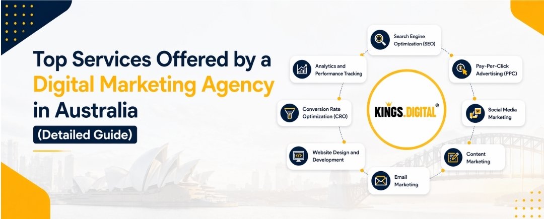 Digital marketing services in Australia including SEO, PPC, social media, content marketing and web development