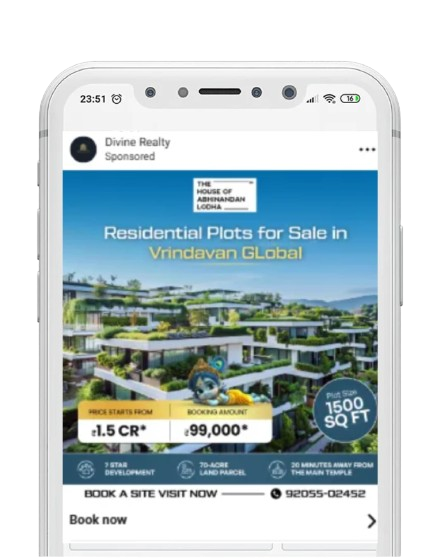 Divine Realty Vrindavan Campaign Infographic